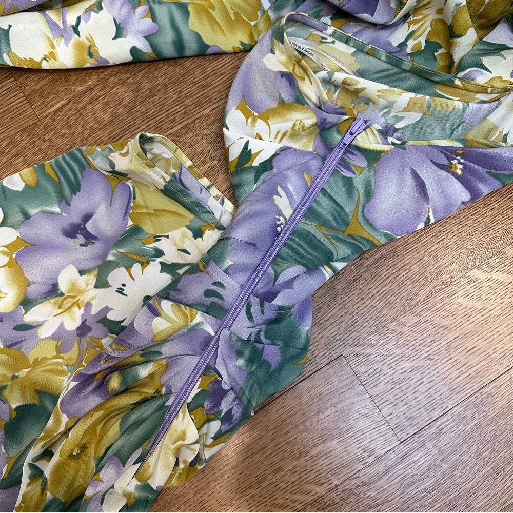 Asymmetrical Tropics Maxi Dress in Lavender & Multicolor from Bronx and Banco - Picture 13 of 16